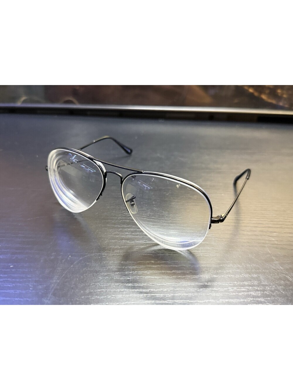 Ray-Ban RB6589 2509 Aviator Eyeglasses Black 59-15-140  See Pics Frame Only